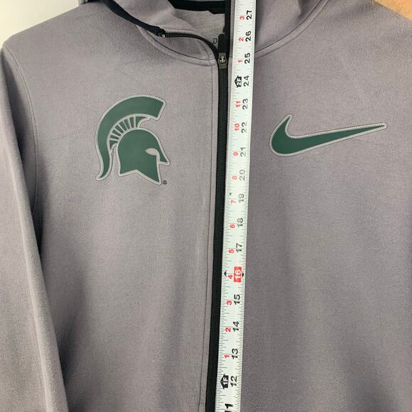 Nike Michigan State Spartans Men's Full Zip Hooded Performance Jacket Size XL - Picture 3 of 15